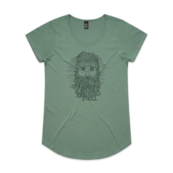 Wild Face Womens Sage t-shirt