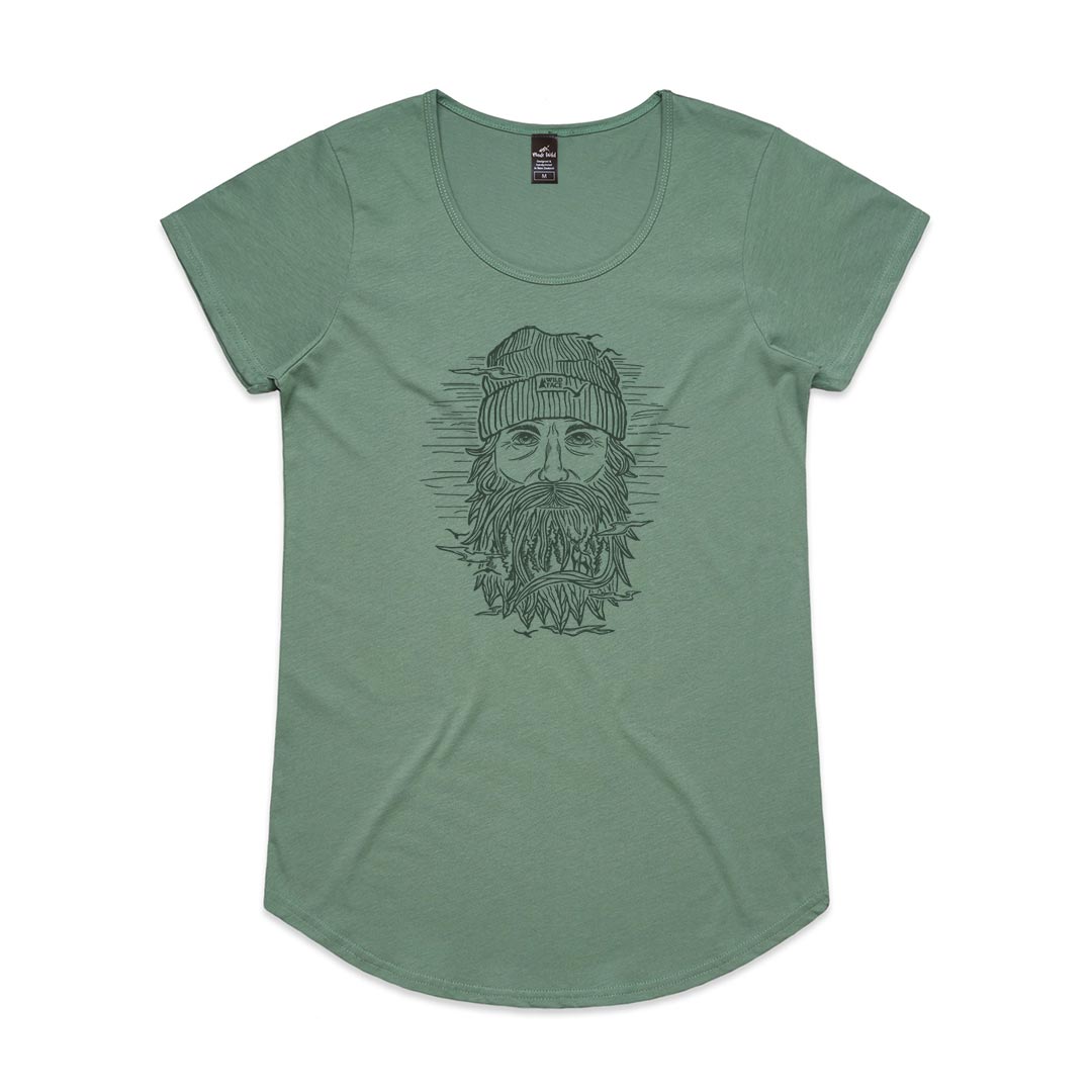 Wild Face Womens Sage t-shirt