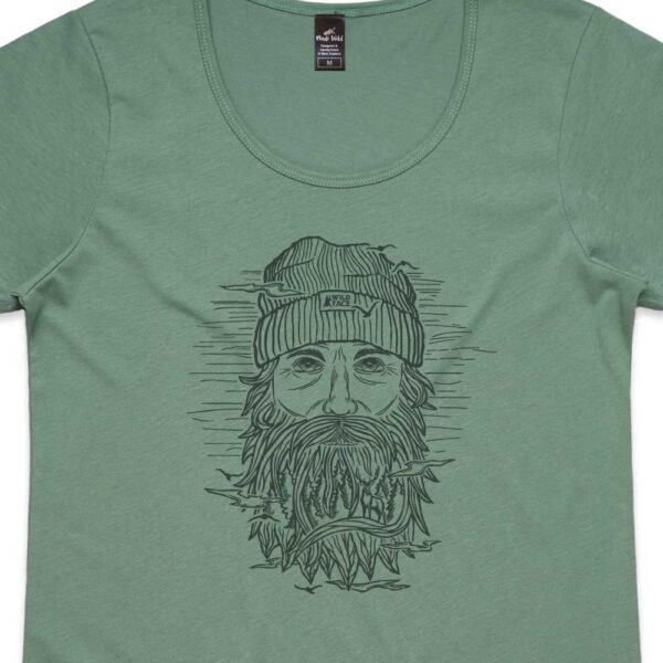 Wild Face Womens Sage t-shirt