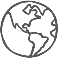 Ethically Made Globe Icon